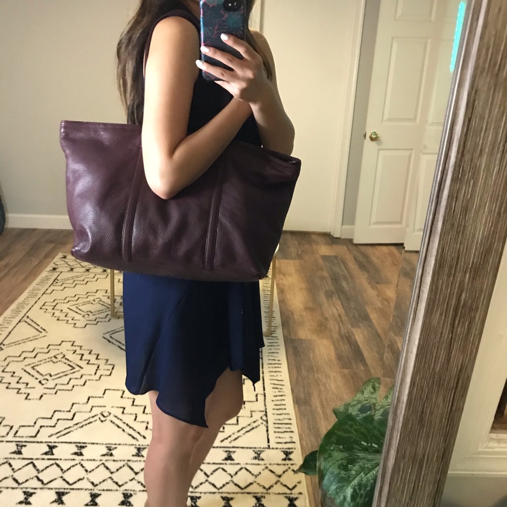 Brooks Brothers Genuine Leather Tote Bag